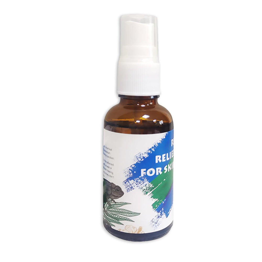 Nutriarise reptile skin repair spray bottle for quick, easy application.
