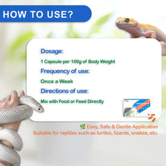 NUTRIARISE reptile vitamin-a food mix blends smoothly with reptile meals for absorption.