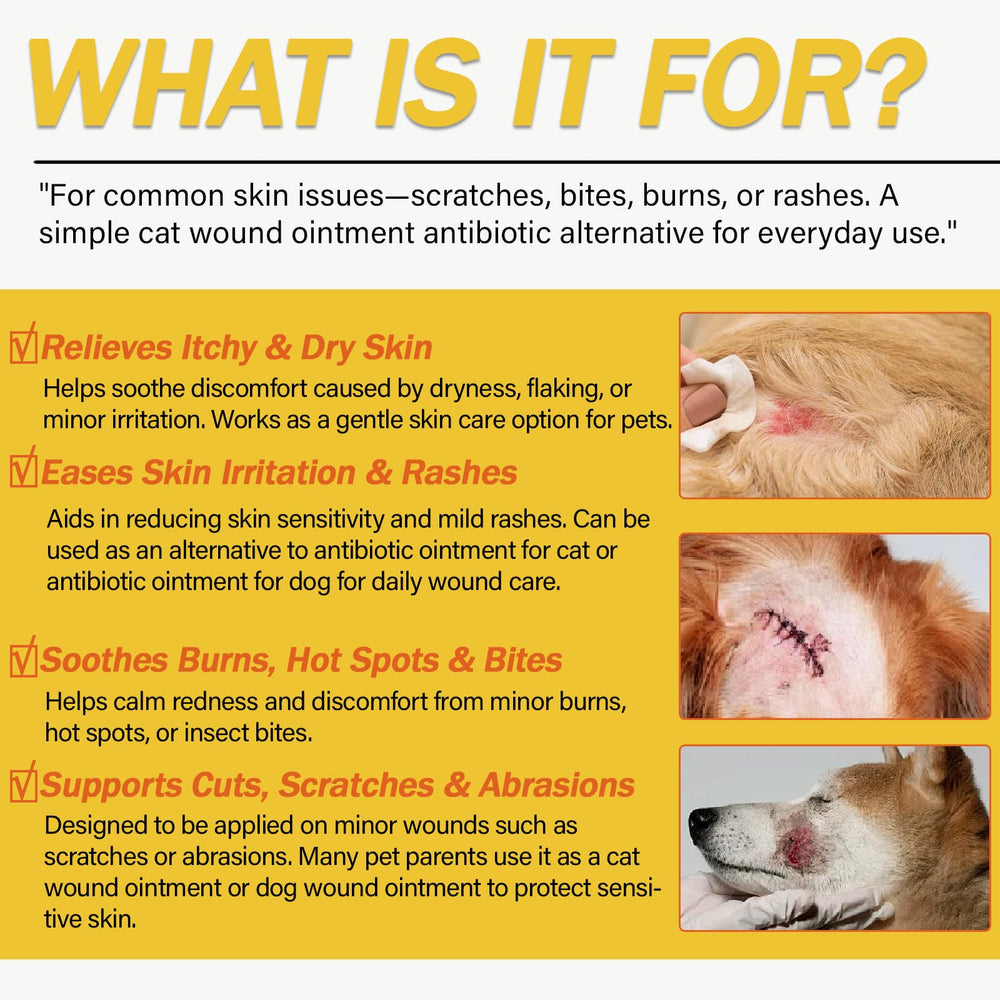 Nutriarise wound care ointment dog paw application demonstrates pet-friendly wound care