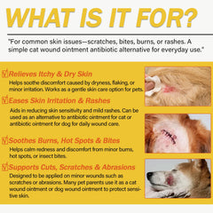 Nutriarise wound care ointment dog paw application demonstrates pet-friendly wound care