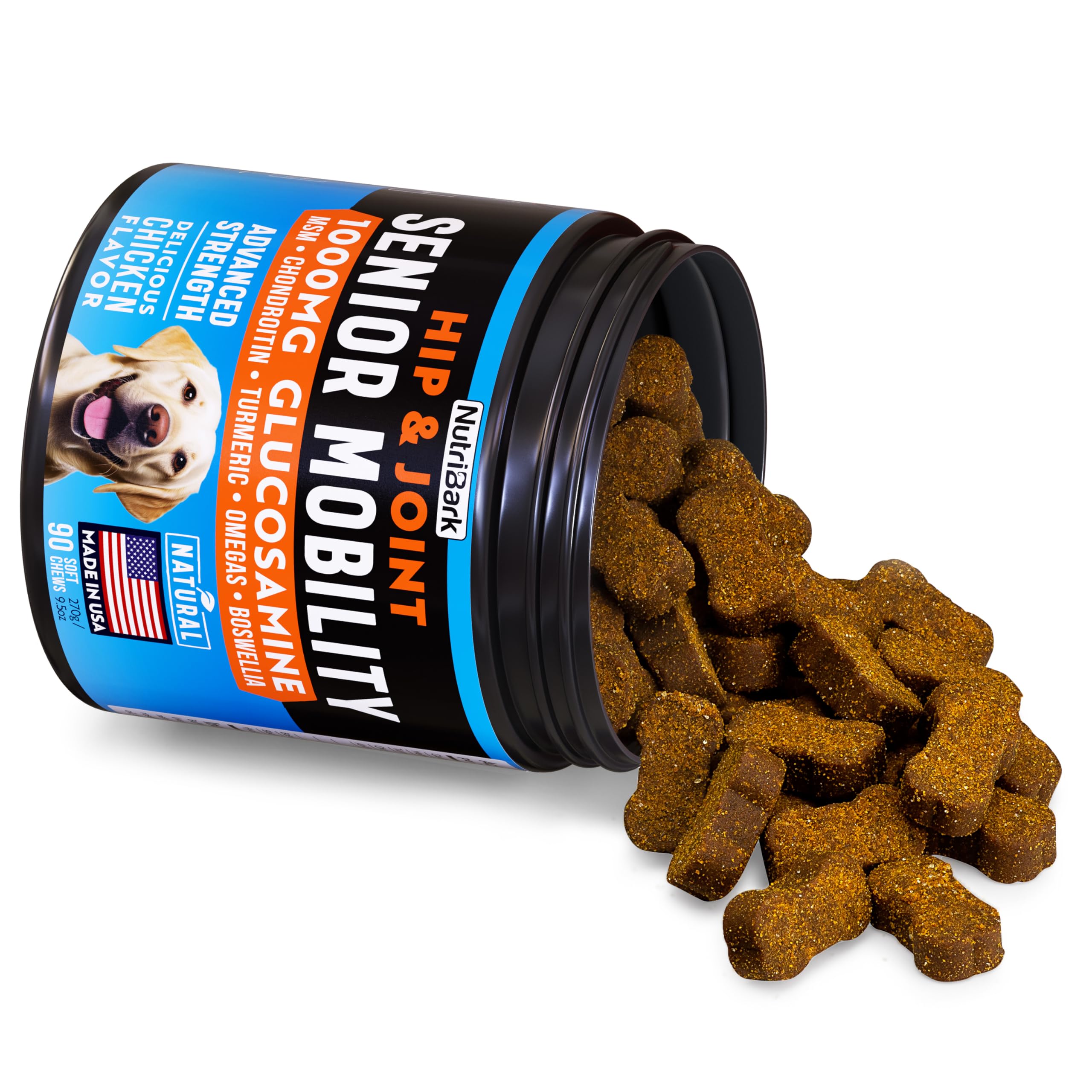Nutribark Glucosamine grain-free formula without common allergens.