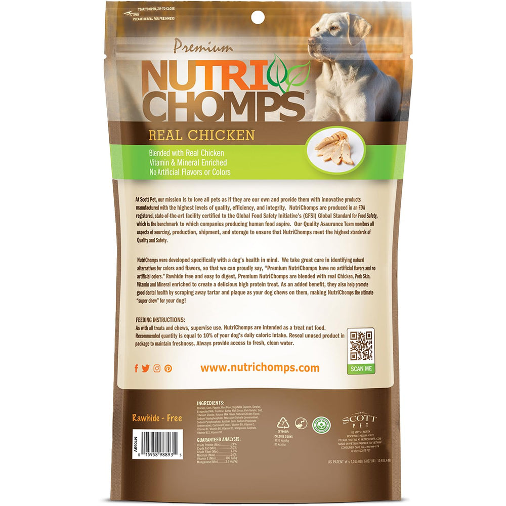 NutriChomps resealable-bag shows freshness-preserving packaging for chews.