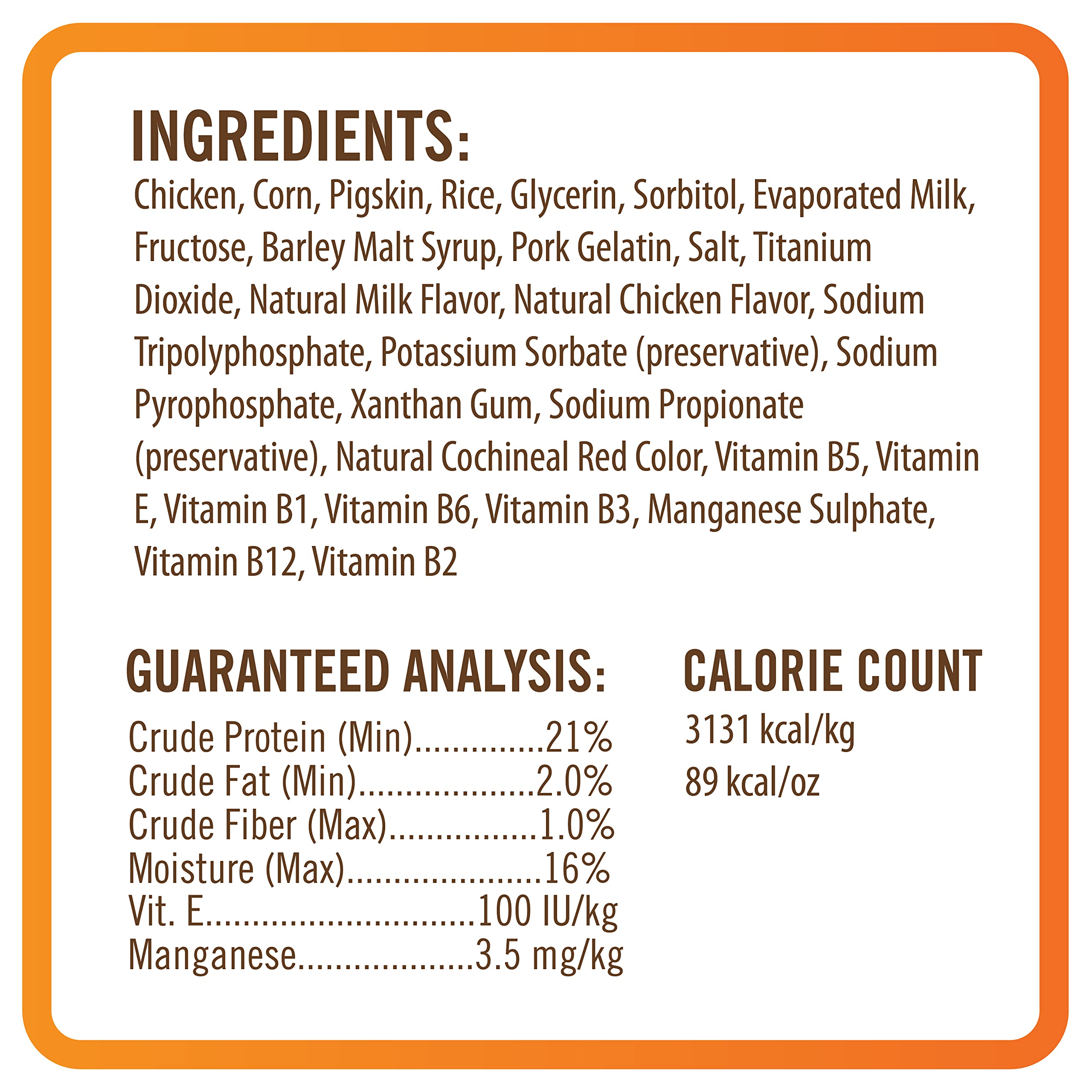 NutriChomps dental health benefit chew helps clean teeth.
