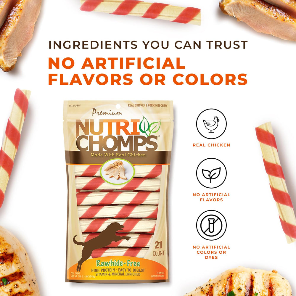 NutriChomps pb-milk-twist shot illustrates irresistible flavor combination for picky eaters.