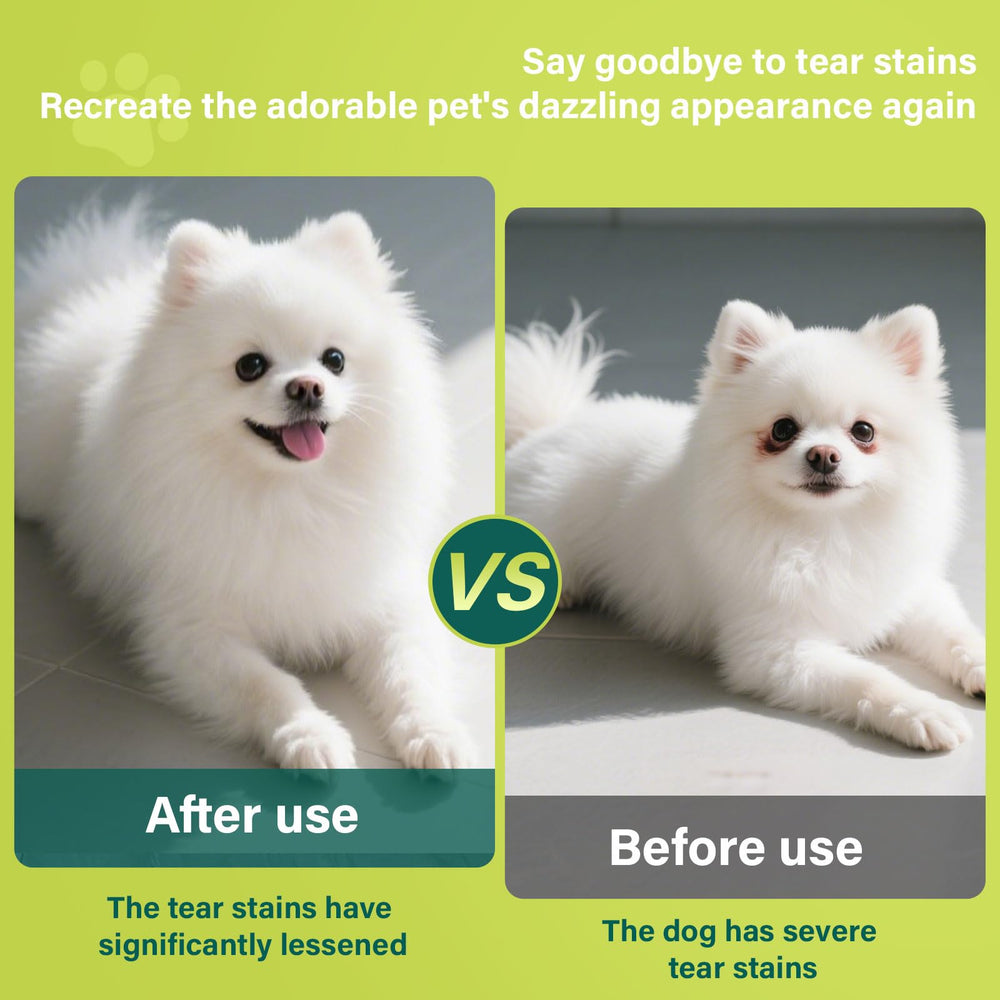 Nutridog Tear Stain Chews eyebright and lutein support eye health.