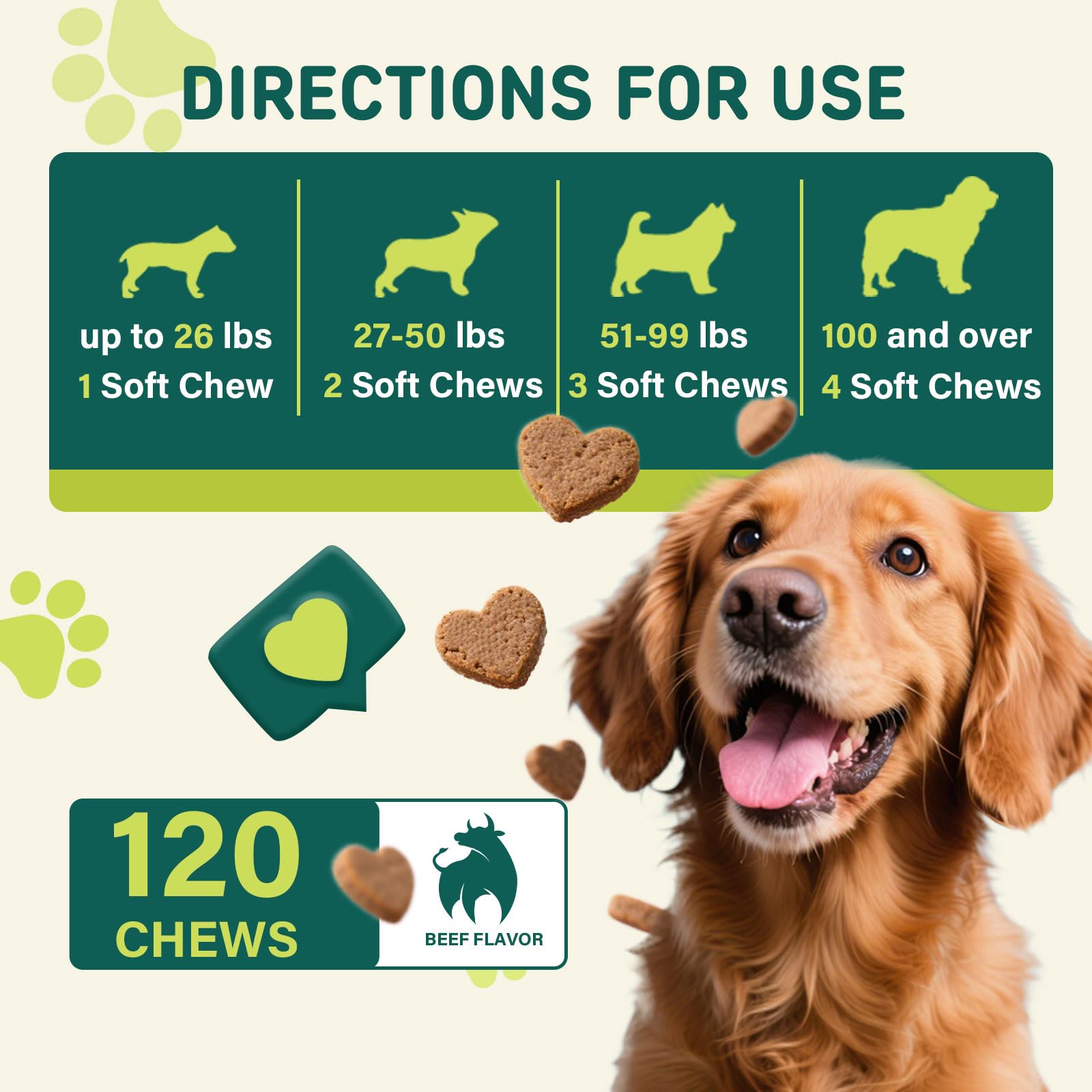 Nutridog Tear Stain Chews includes vitamin E and fish oil for immune support.