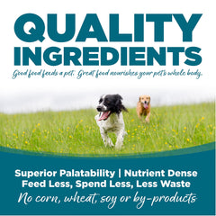 NutriSource formula with prebiotics and probiotics supports gut-friendly nutrition.