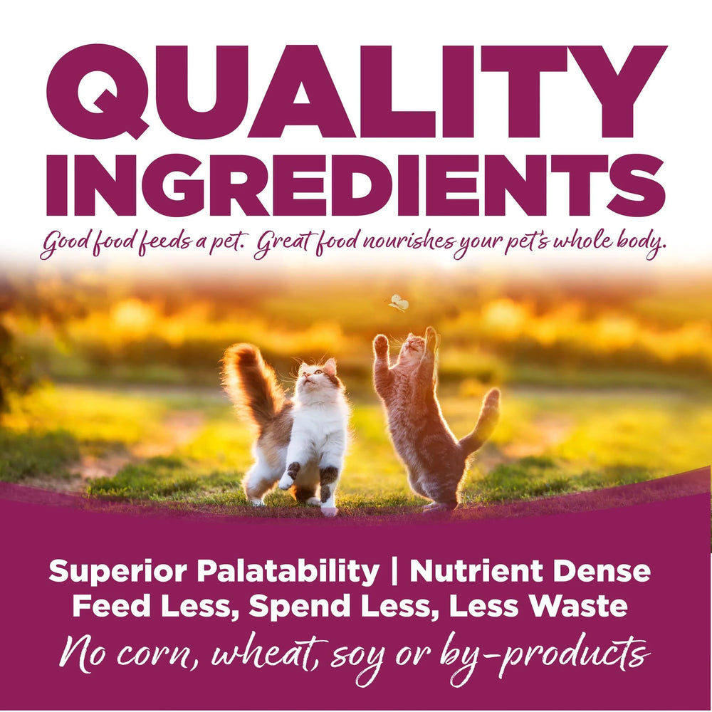 NutriSource all life stages formula packaging designed for easy rotation feeding.