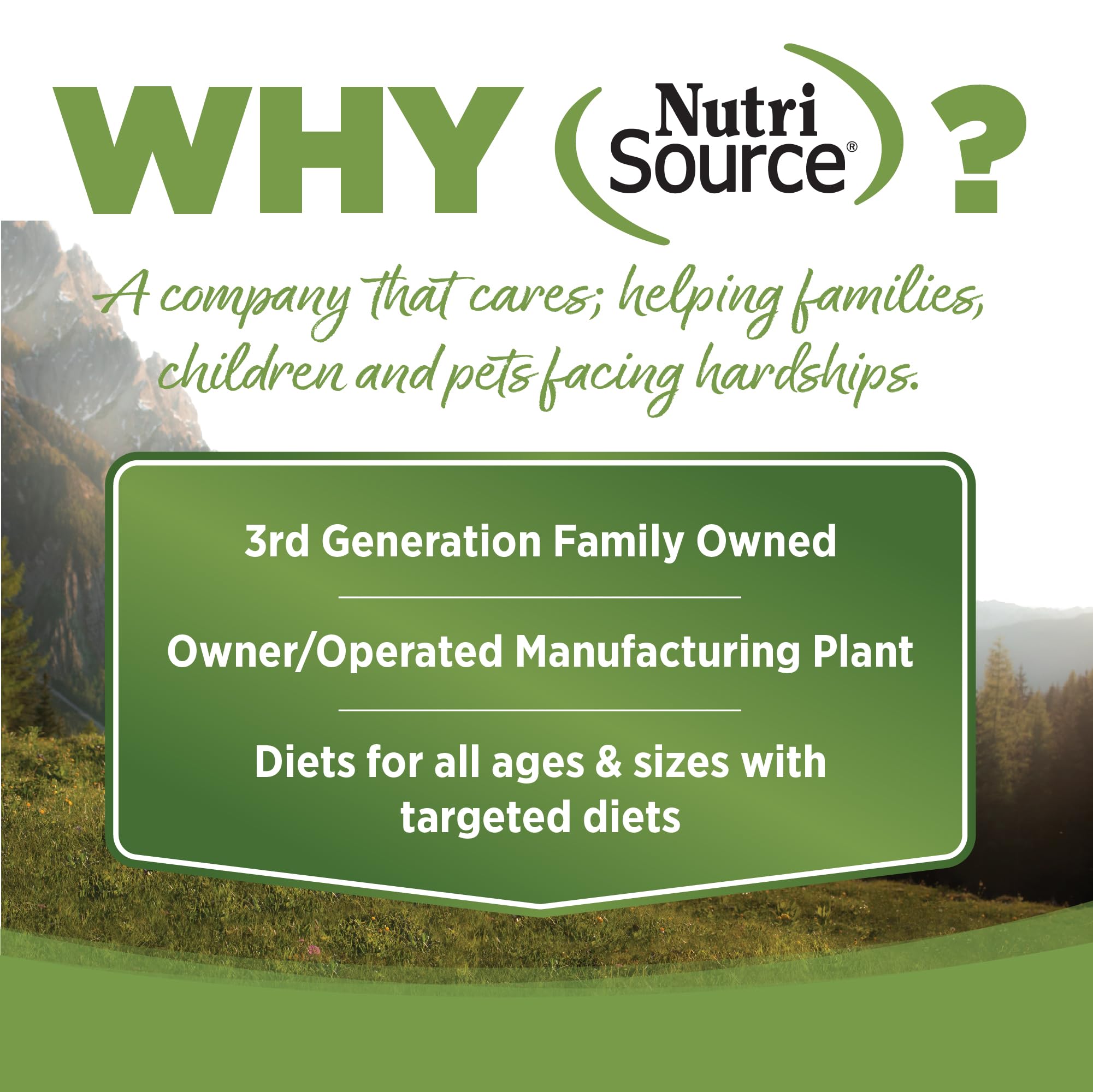 NutriSource Element Coastal Plains ingredients chart highlights protein-and-fat balance