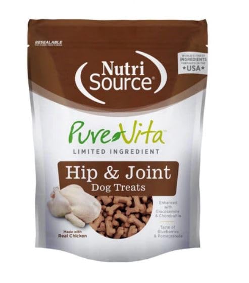 NutriSource PureVita 6 oz bag ready for training rewards.