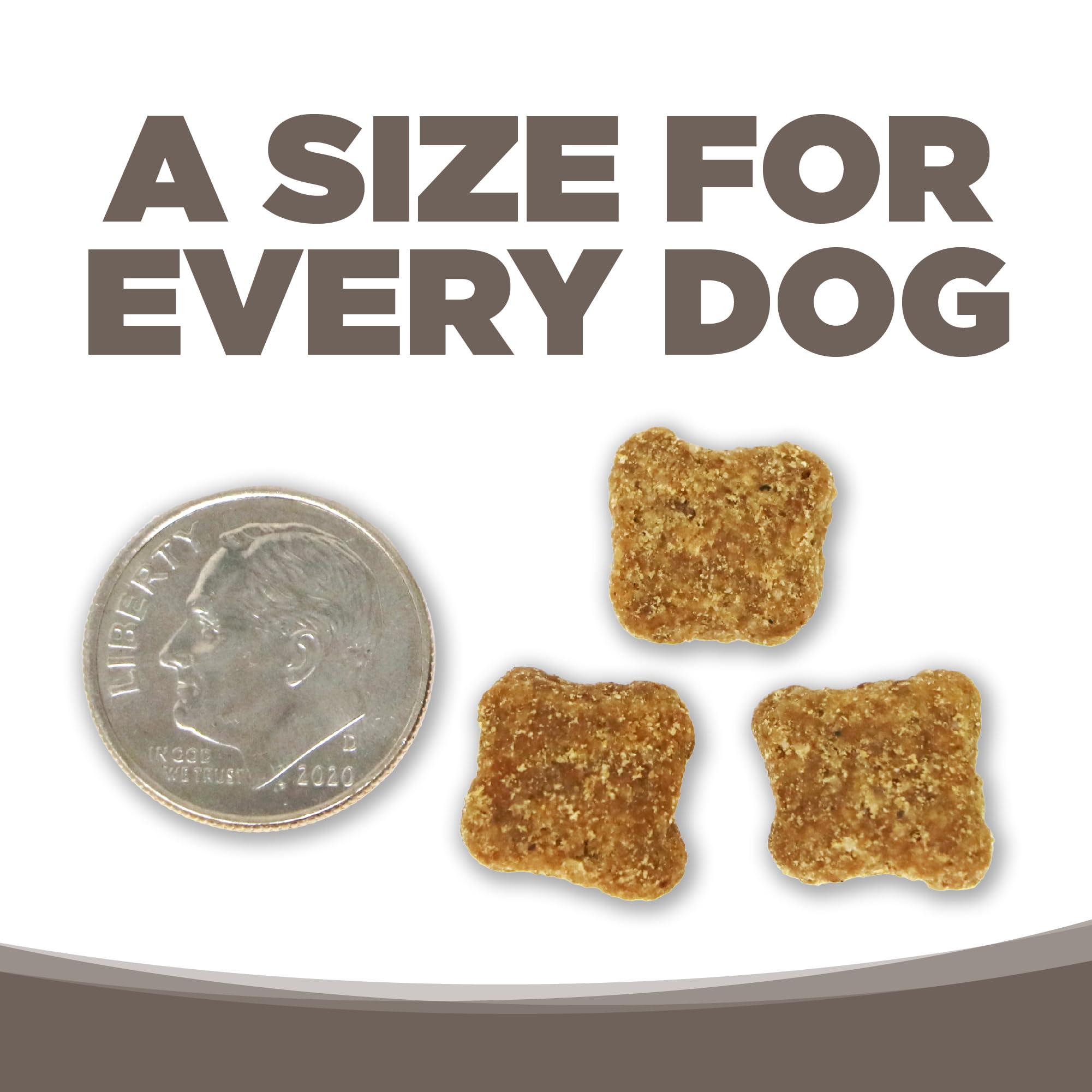 NutriSource senior dry food rotates proteins to maintain interest and variety.