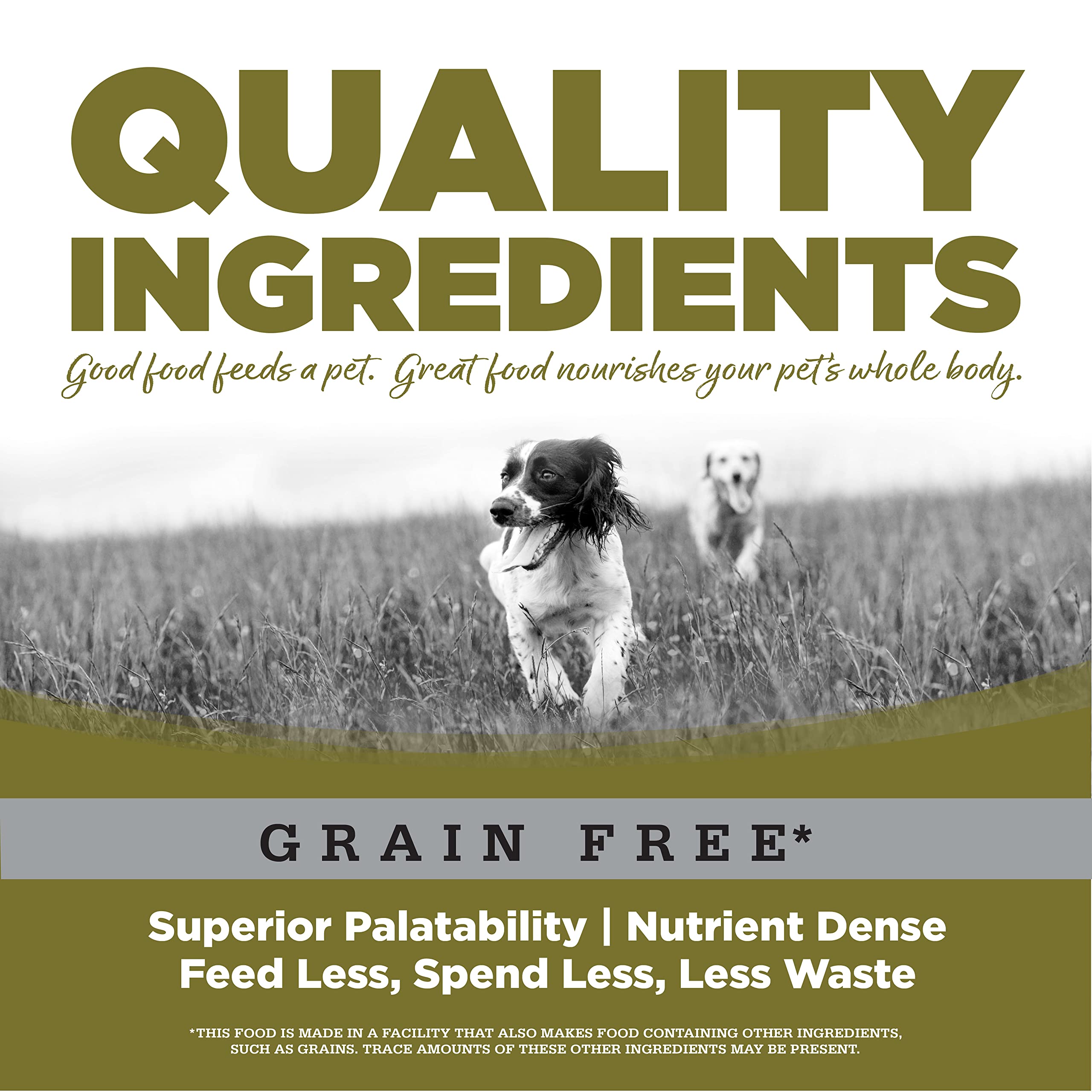 NutriSource Small Bites Ingredient Closeup, chicken protein and peas form core ingredients.