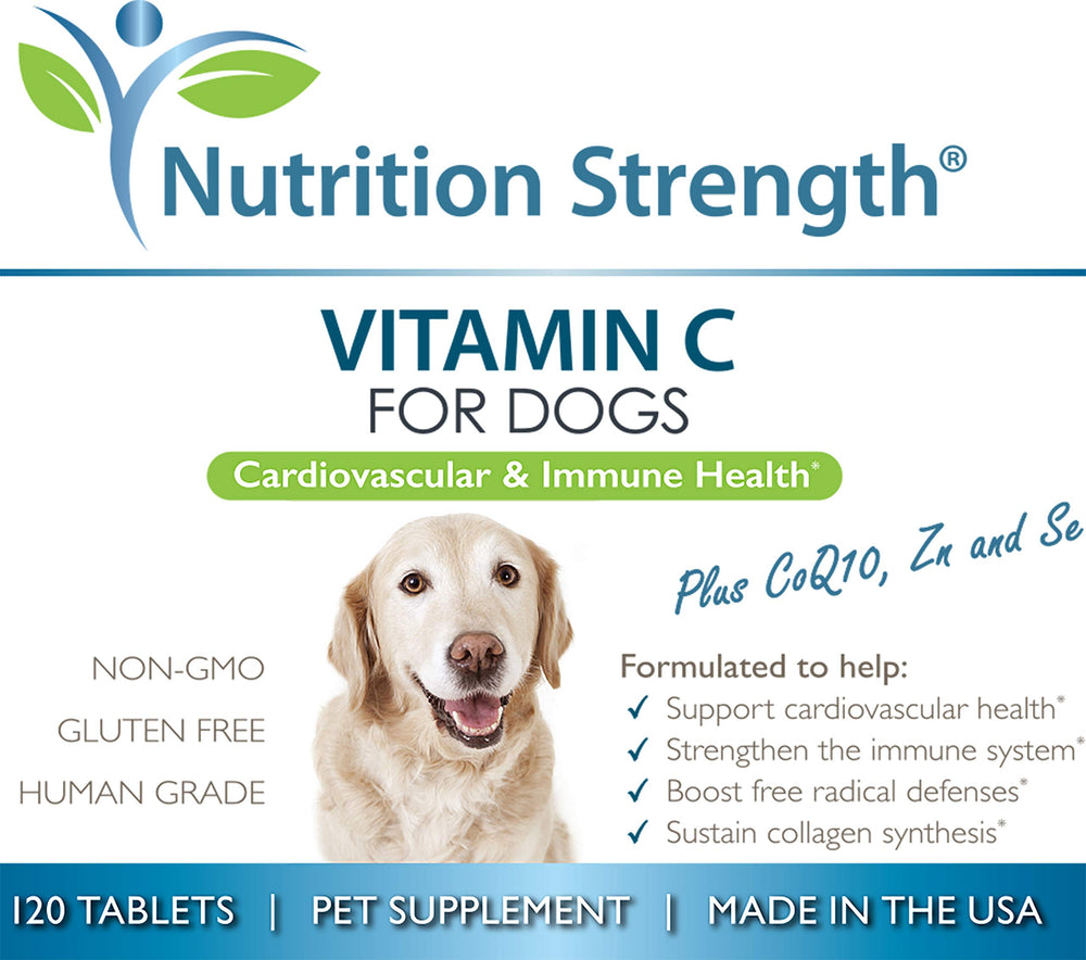 Nutrition Strength 120 chewable tablets pack showing convenient pet wellness