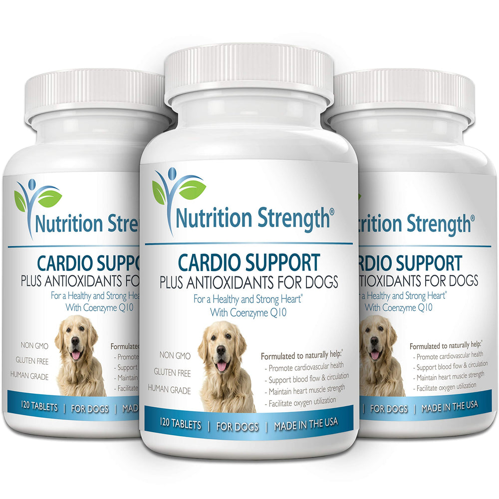 Nutrition Strength cardio-support USA-made badge signals quality and safety.