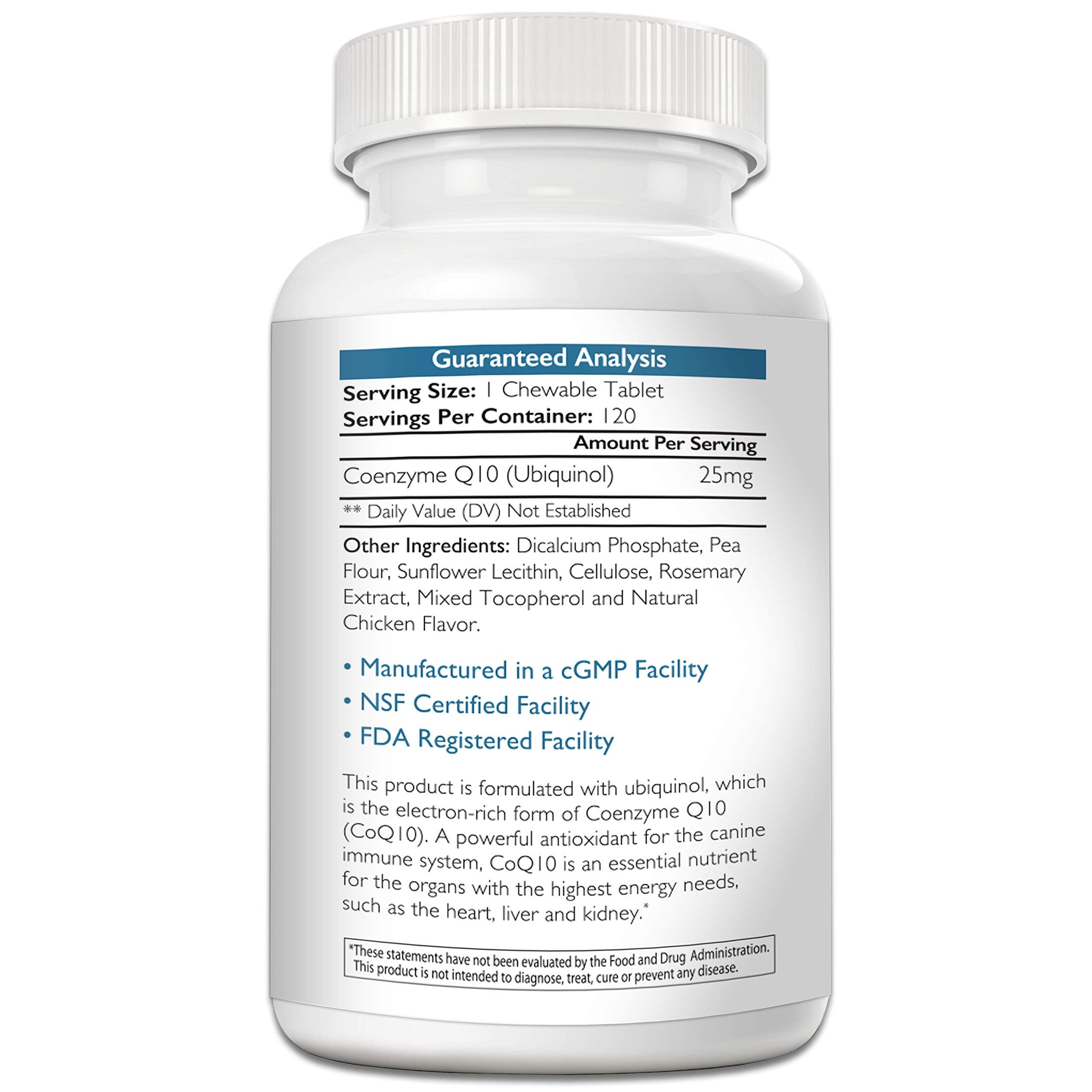 Nutrition Strength CoQ10 for Dogs heart-illustration emphasizes antioxidant support and cellular energy potential.