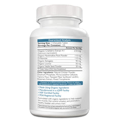 Nutrition Strength dog incontinence ingredients marshmallow root highlights organic herbal blend for urinary wellness.