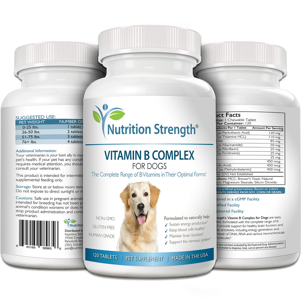 Nutrition Strength dog energy support via cellular production of energy