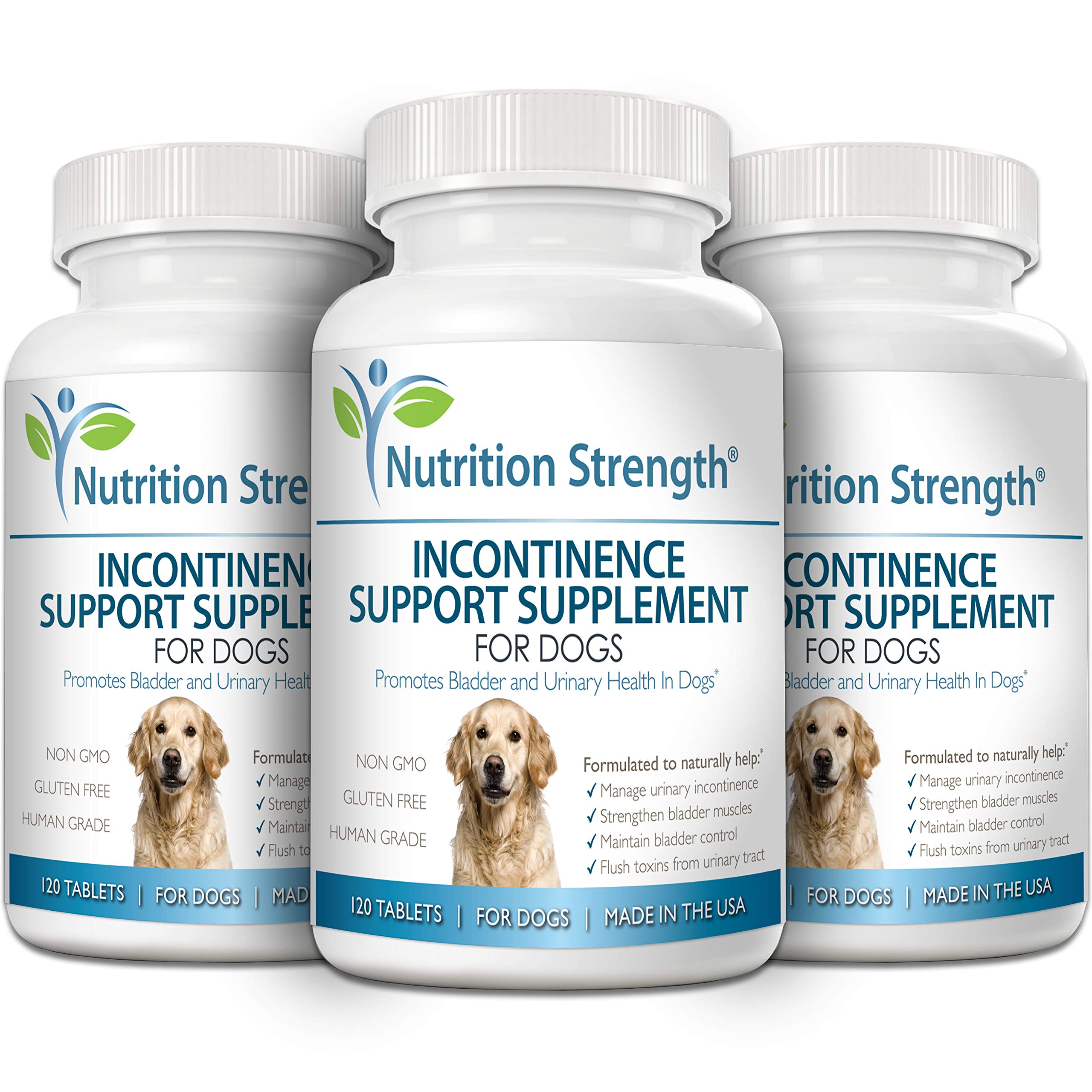 Nutrition Strength packaging eco shows non GMO organic formula for canine bladder health.