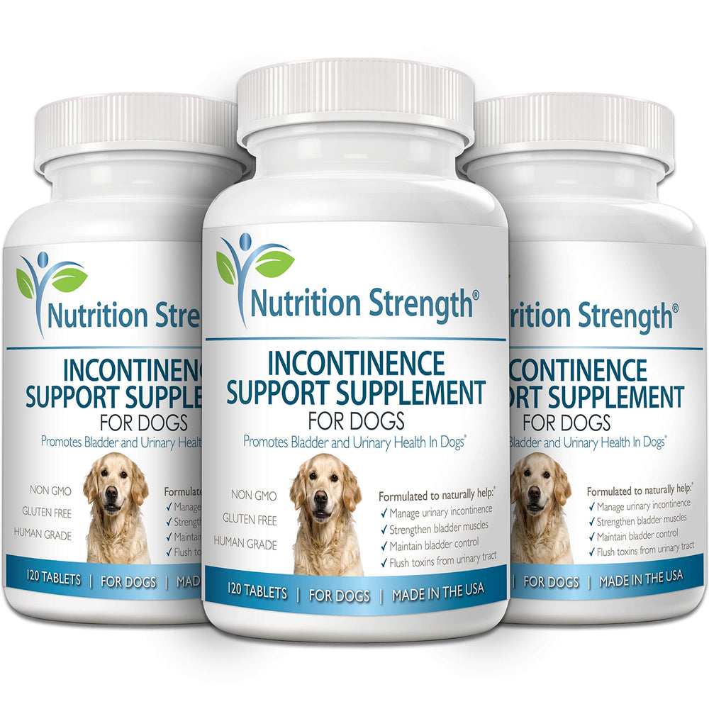 Nutrition Strength packaging eco shows non GMO organic formula for canine bladder health.