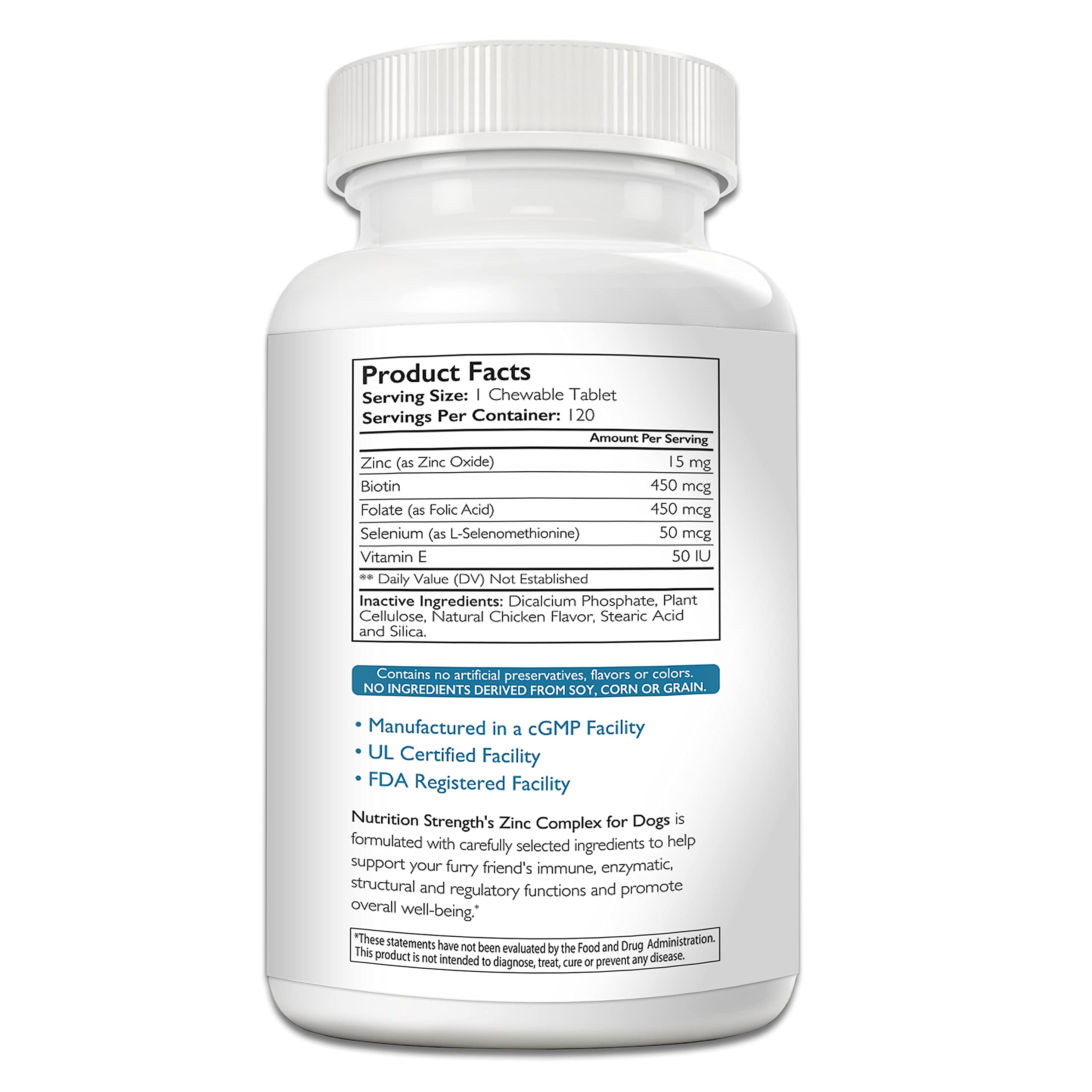Nutrition Strength Zinc for Dogs immunity-support image suggesting balanced immune function.