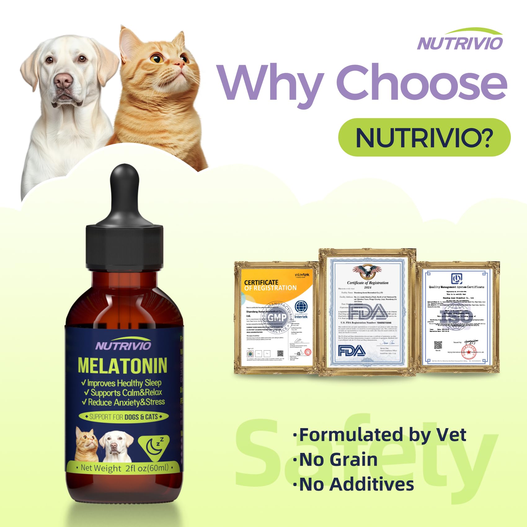 Nutrivio melatonin l-theanine valerian blend supports calm moods during stressful events.