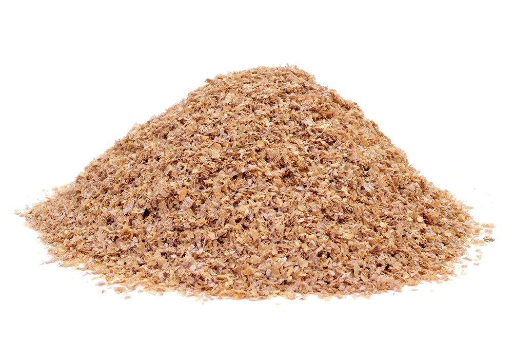 Nutriworms Premium Wheat Bran Bedding closeup shows coarse milled texture ideal for worm bedding