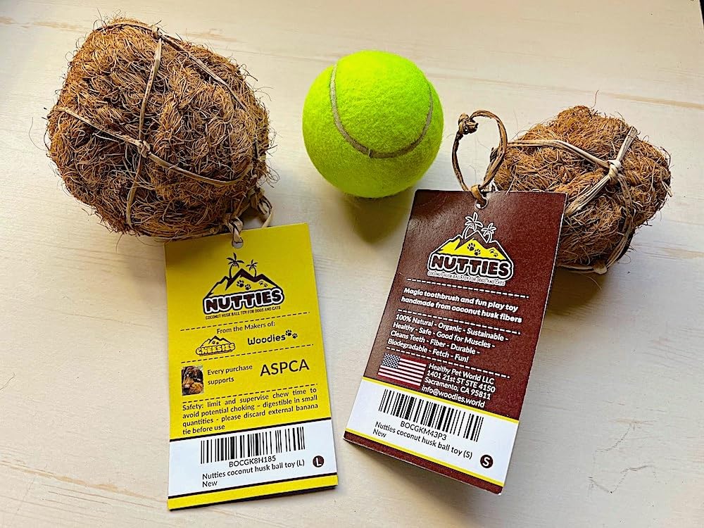 Nutties US small-business badge emphasizes trusted, handmade pet toys for dogs and cats.