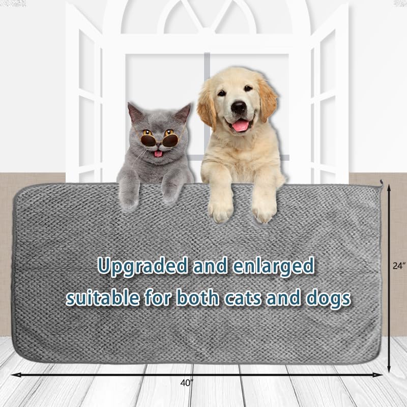 NVNAN extra large dog towel gray 40x24 packaging depicts convenient 1-pack.