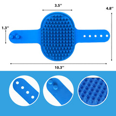 NVNAN grooming brush adjustable ring ergonomic closeup for secure grip.