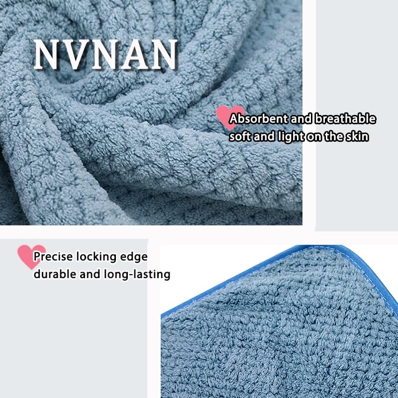 NVNAN Microfiber Dog Towels blue absorbent material for spills and drool
