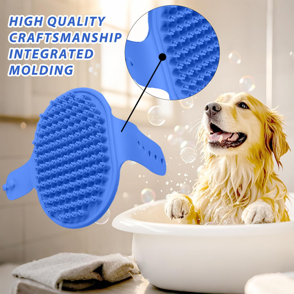 NVNAN pet grooming brush dense bristles closeup for deep coat cleansing and massage.