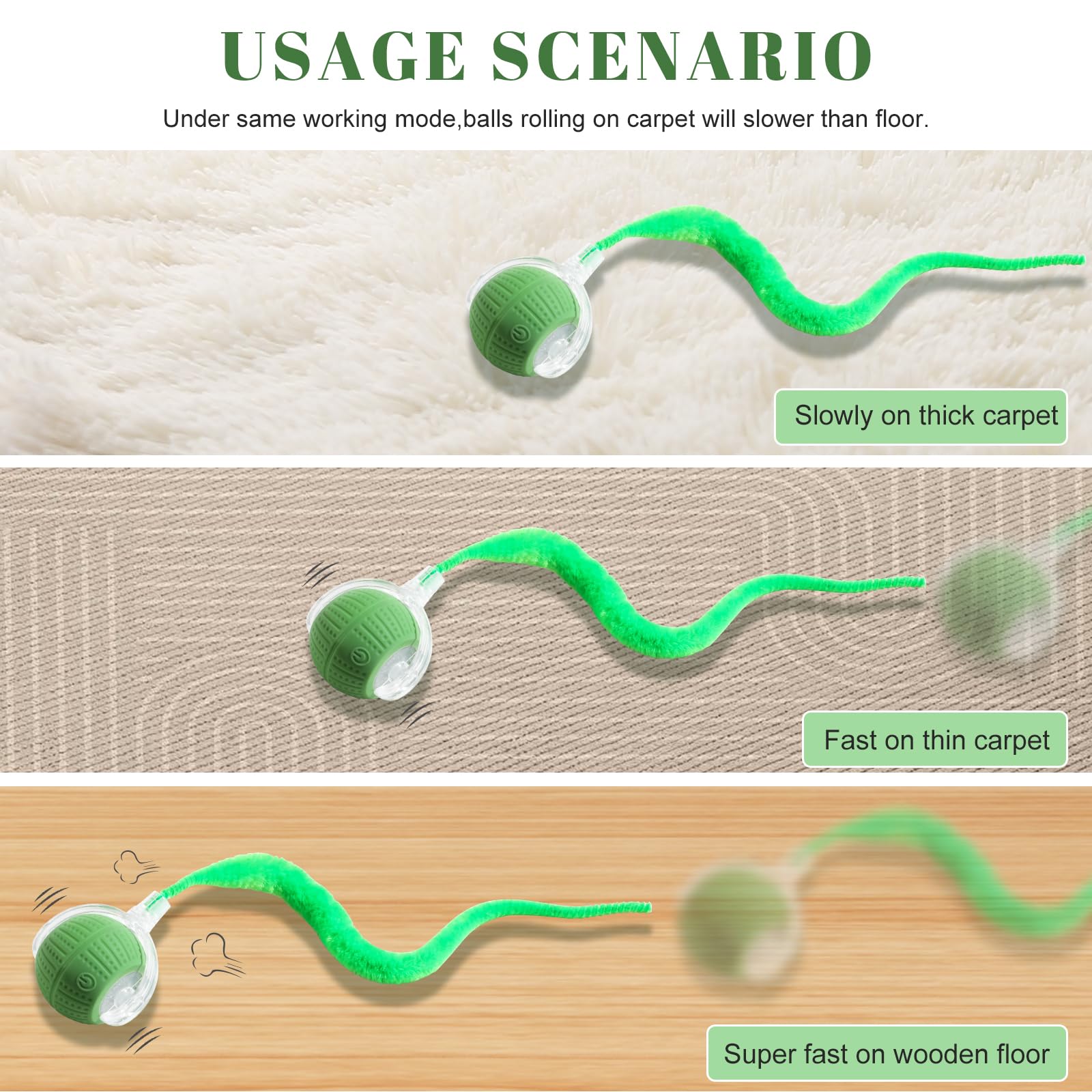 NVTED cat toy ball interaction yellow shows interactive play to engage curious kittens