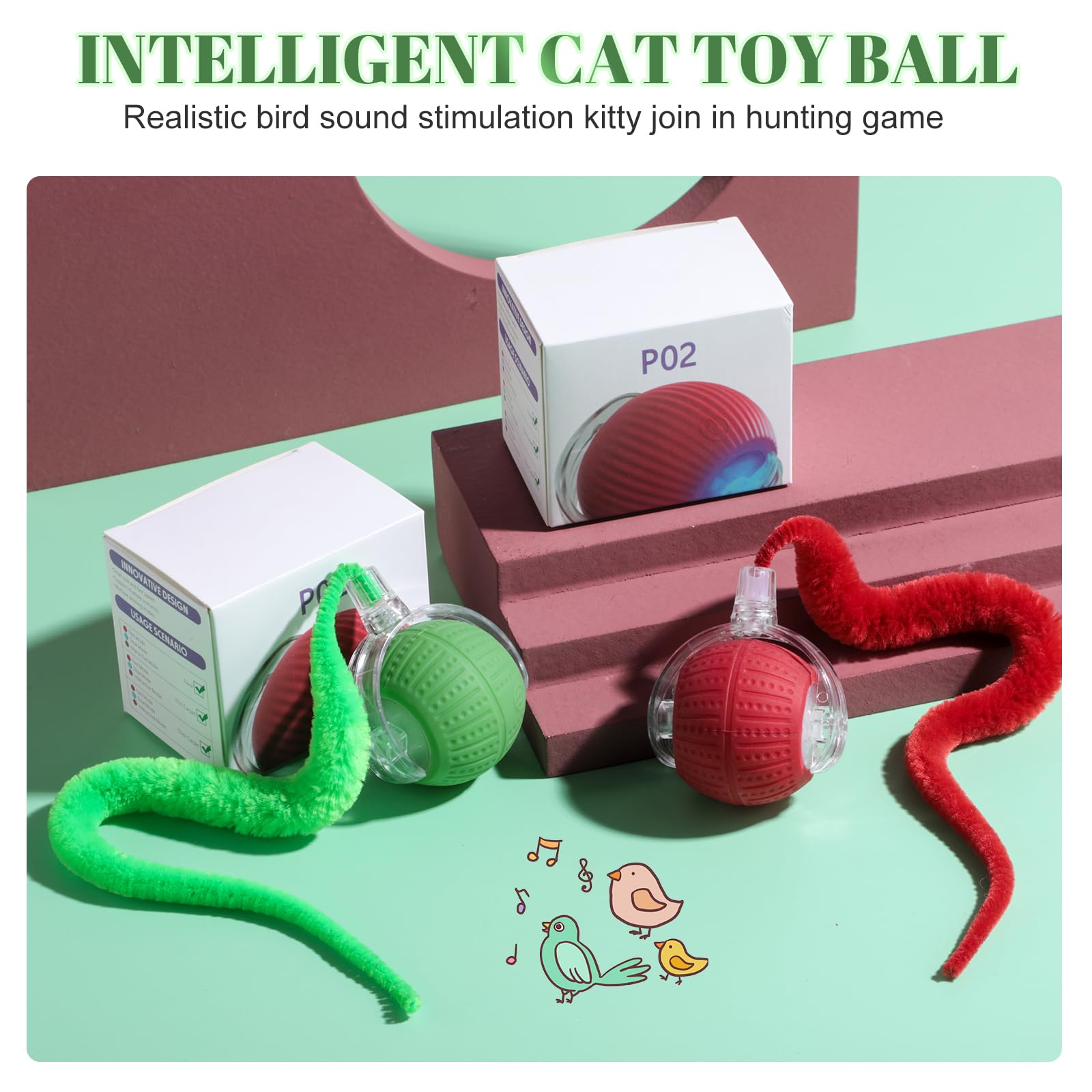 NVTED cat toy obstacle-avoidance shows smart turns for uninterrupted fun on any floor