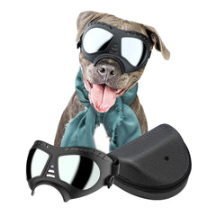 NVTED dog goggles wide-view design for large breeds during outdoor driving and cycling