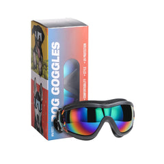 NVTED dog sunglasses lens close-up showing UV protection and clarity