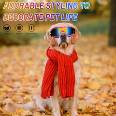 NVTED dog sunglasses pink soft-frame for comfortable wear.