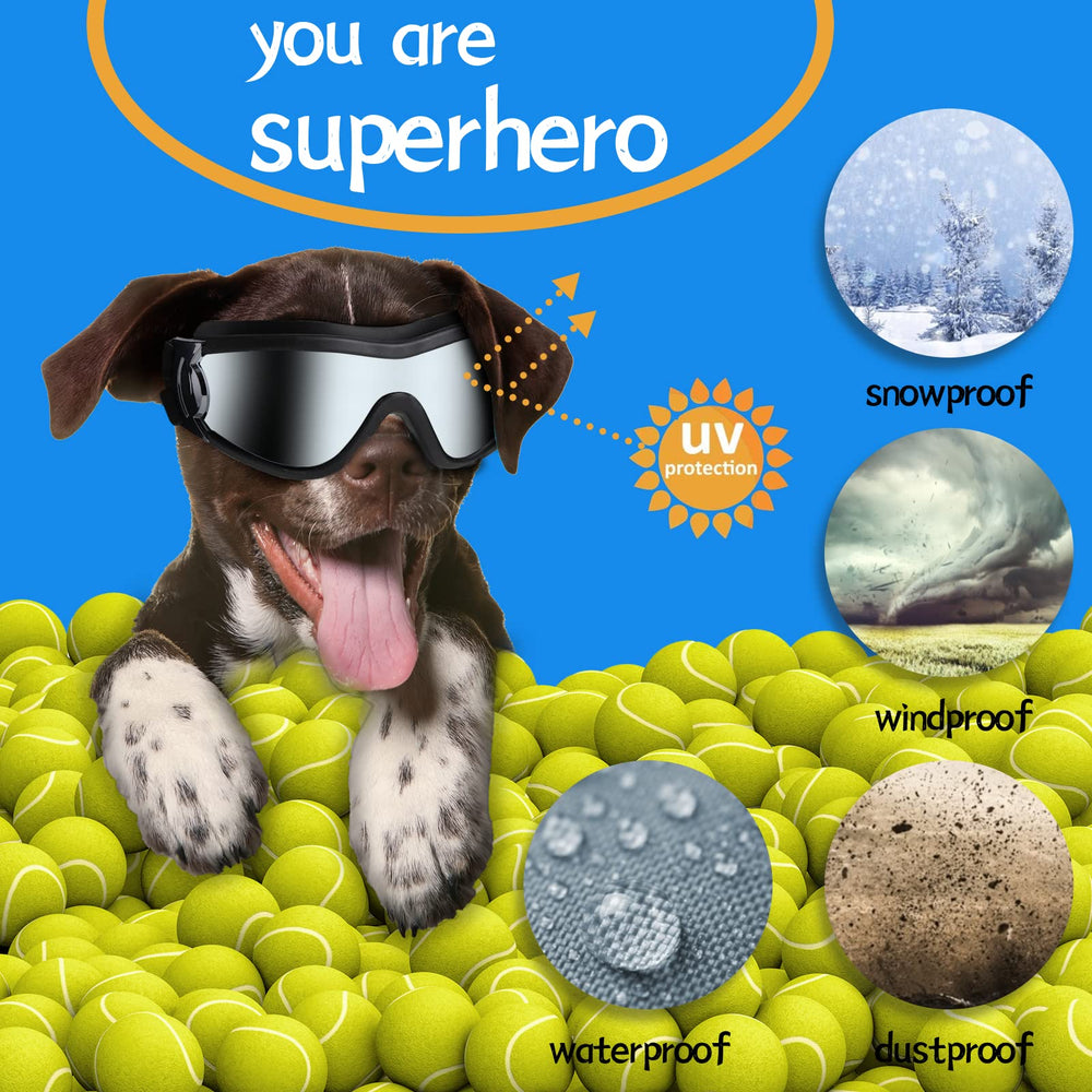 NVTED dog sunglasses soft-frame comfort reduces pressure during wear.