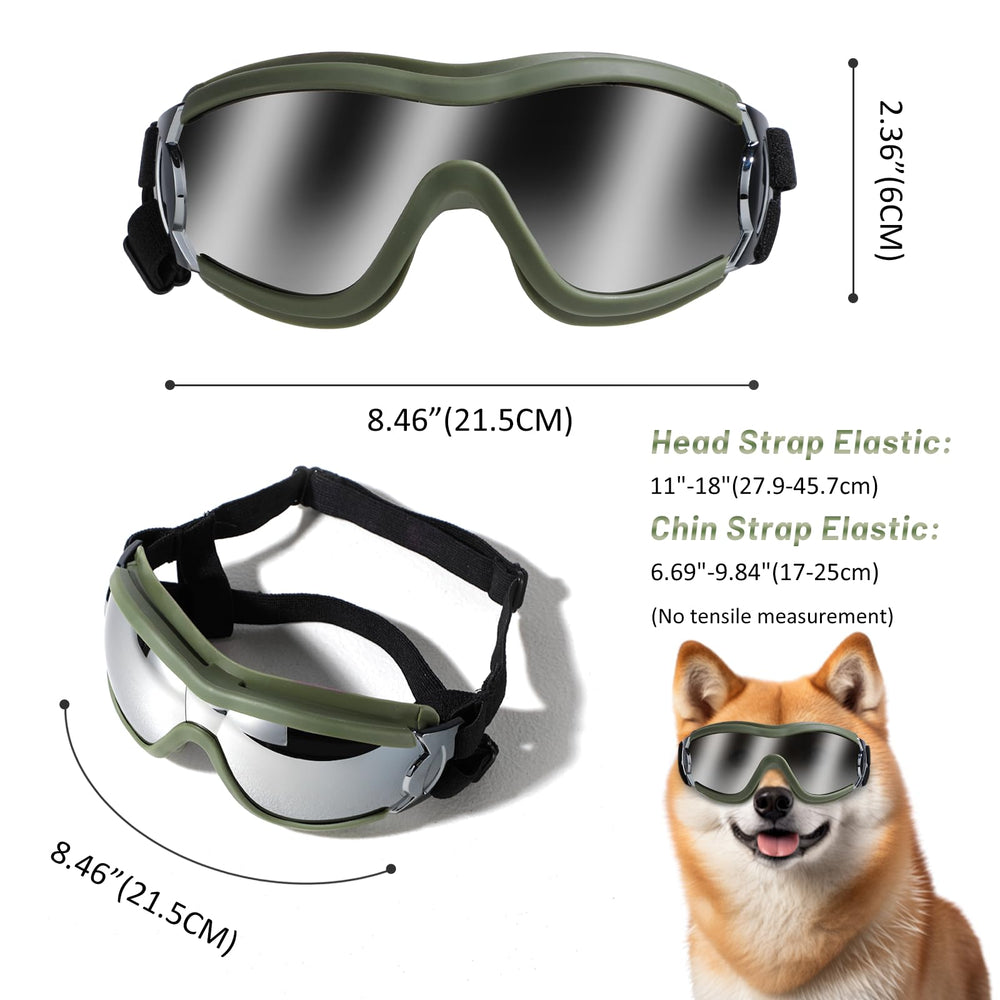 NVTED dog sunglasses UV protection lens closeup highlights glare reduction.