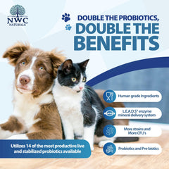 NWC Naturals Total-Biotics 14-strain blend supports balanced gut microbiome.