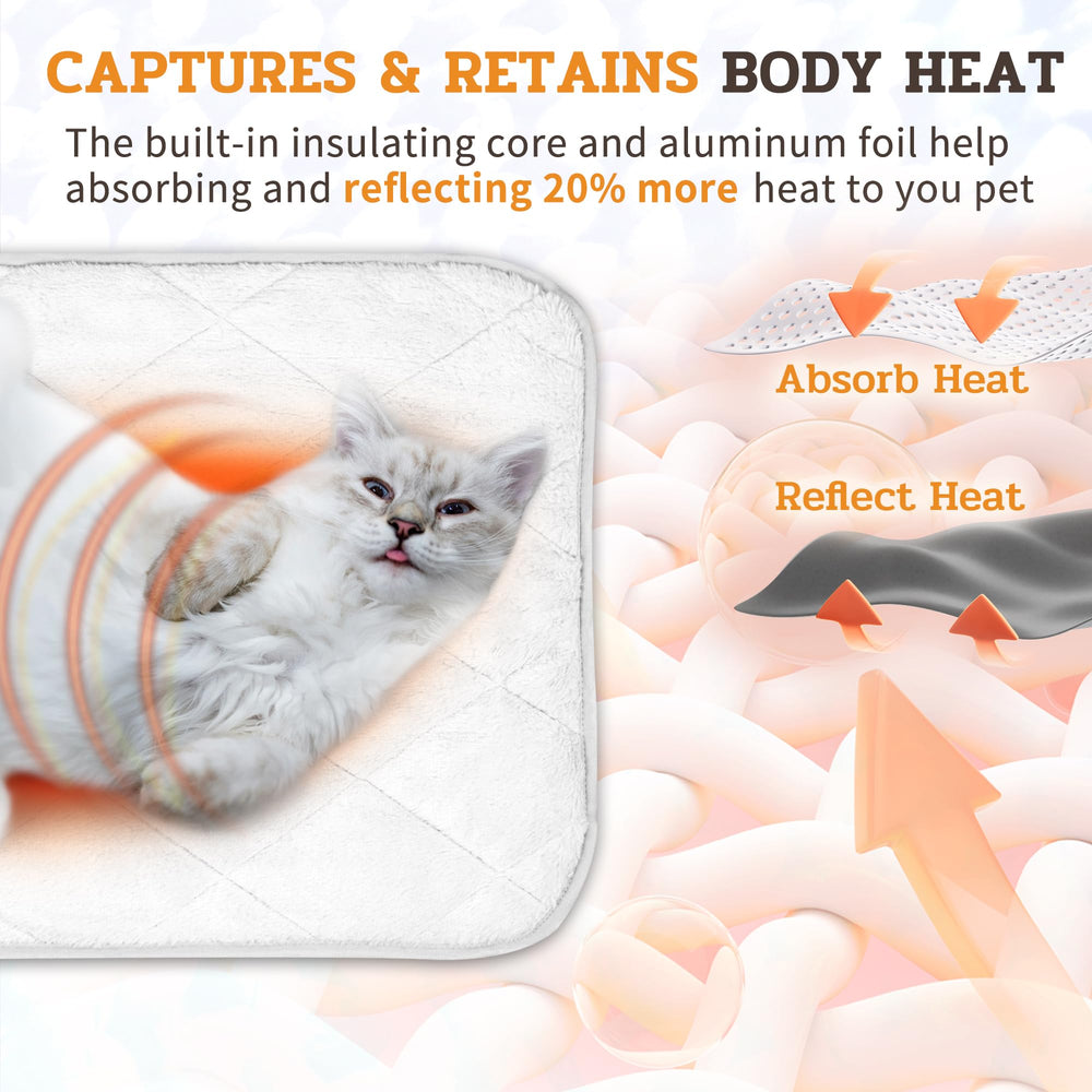 NWK Fluffy Self-Warming Cat Mat on sofa used for everyday lounging