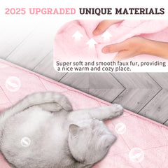 NWK Fluffy Self-Warming Cat Mat soft texture shot for comfortable lounging