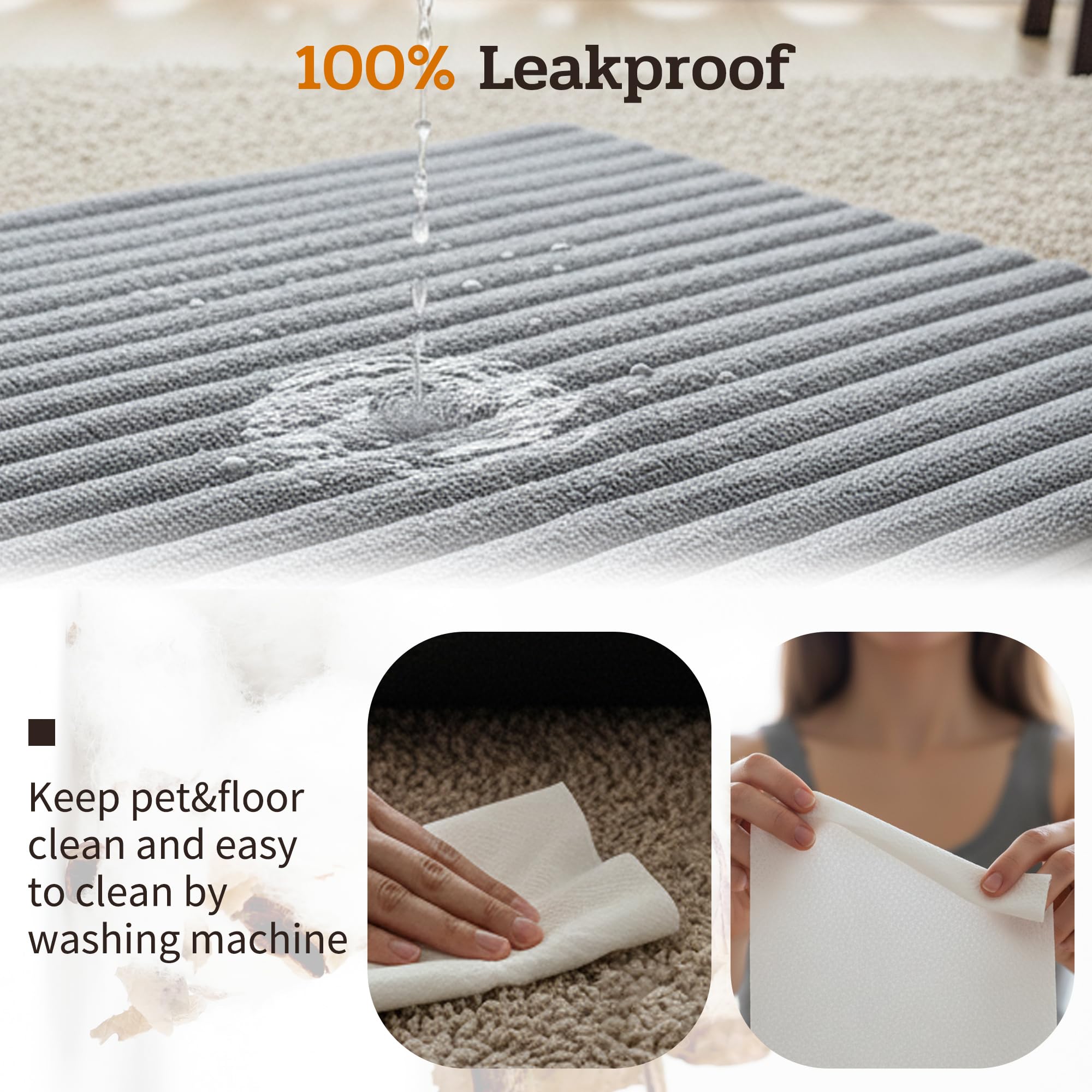 NWK non-slip bottom grips floors to stop sliding during pet play.