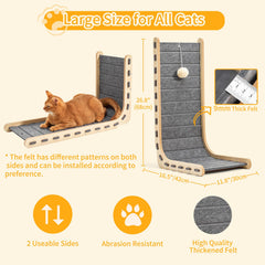 Nxwjoy cat scratch pad assembly instruction illustrates easy setup.