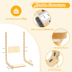 Nxwjoy cat scratch pad MDF core stability emphasizes solid frame.