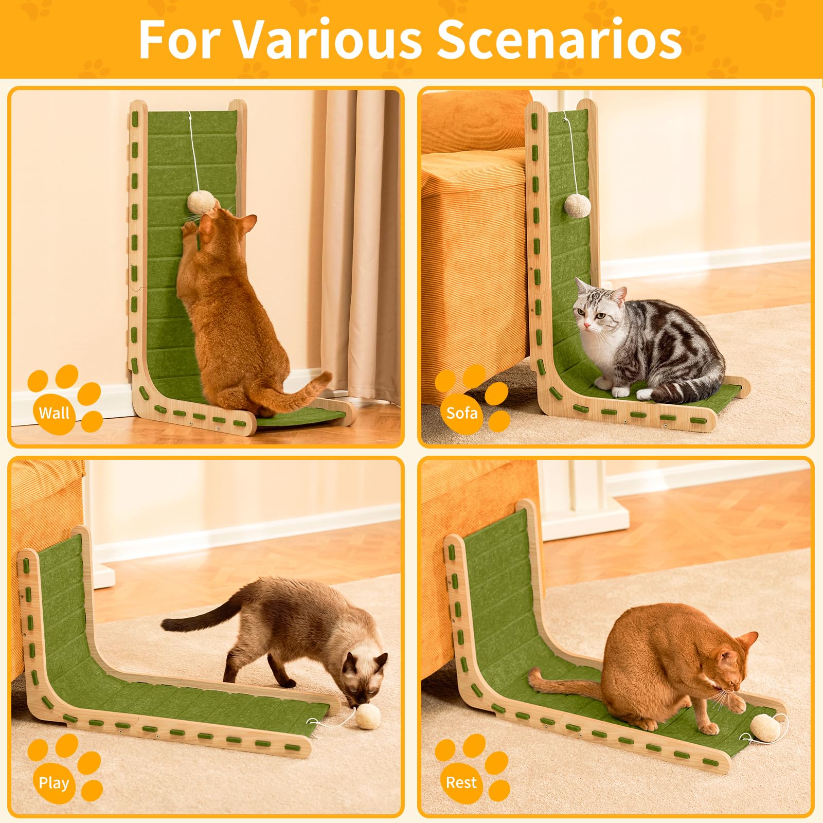 Nxwjoy felt board doubles as two-sided surface for longer life.