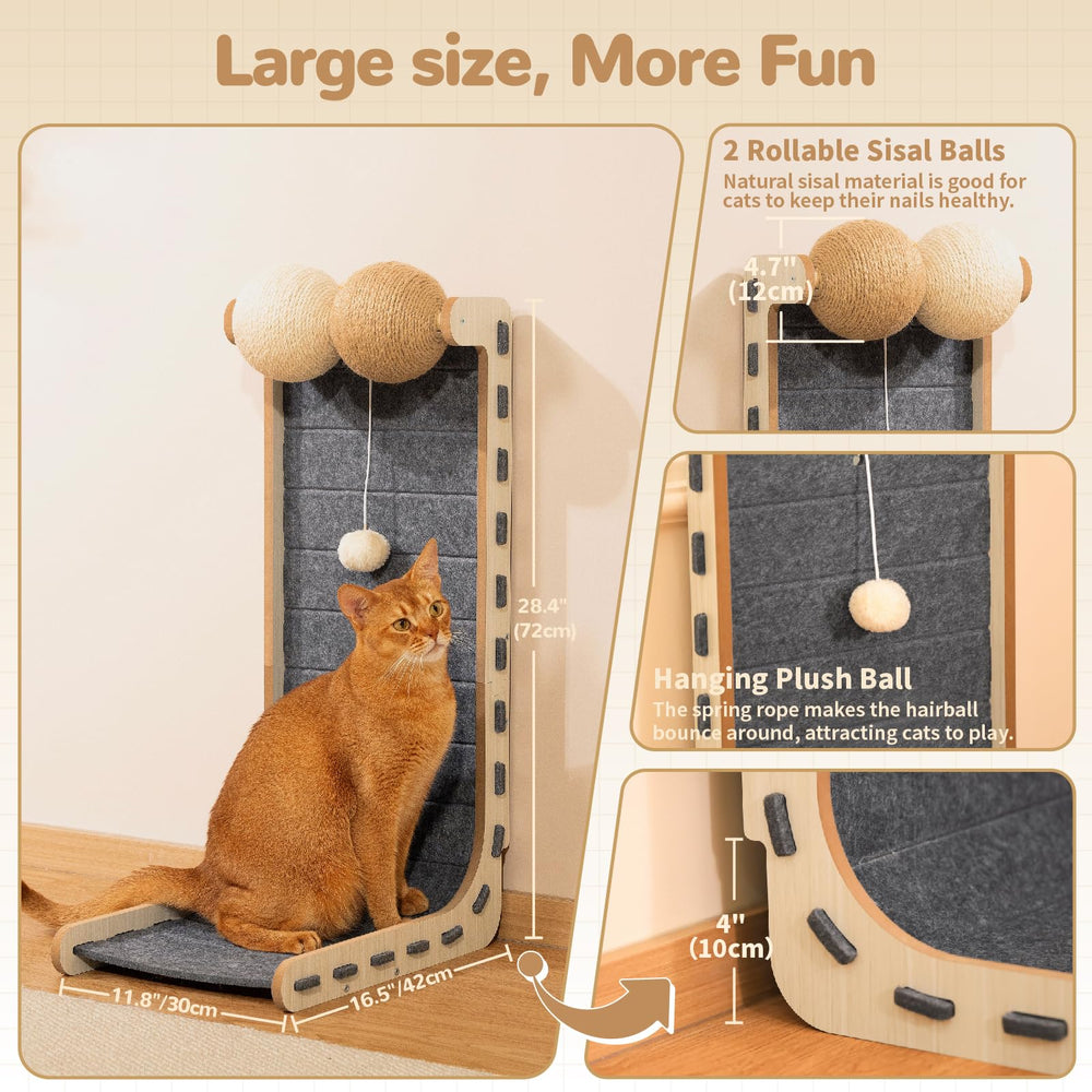 Nxwjoy MDF assembly scratcher - sturdy construction ensures stable sessions