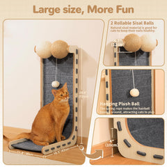 Nxwjoy MDF assembly scratcher - sturdy construction ensures stable sessions