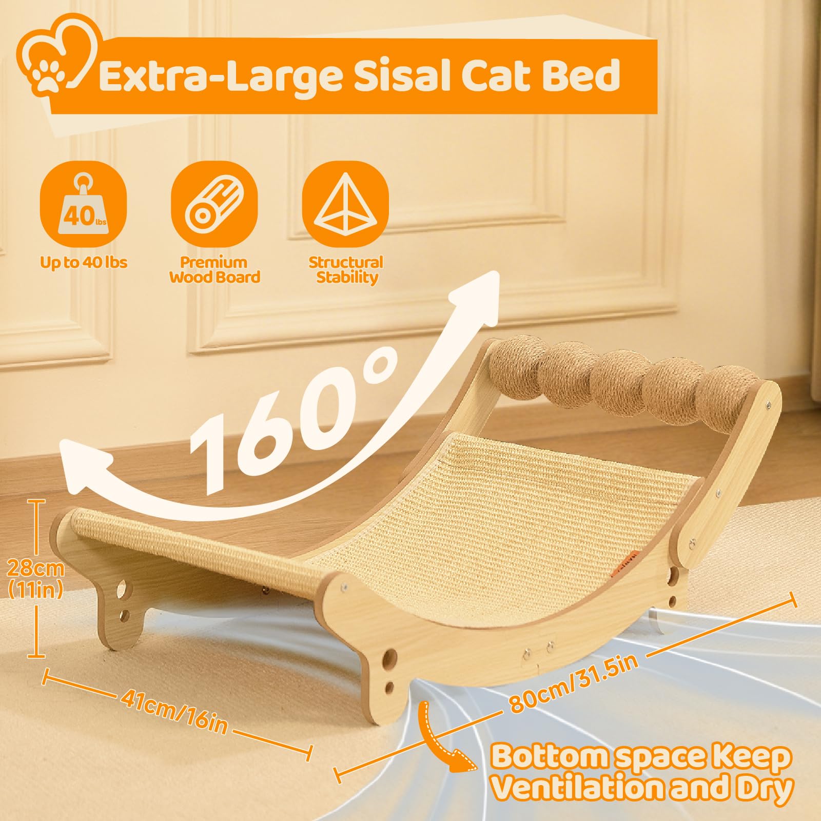 Nxwjoy cat sisal bed ball toy for interactive play.