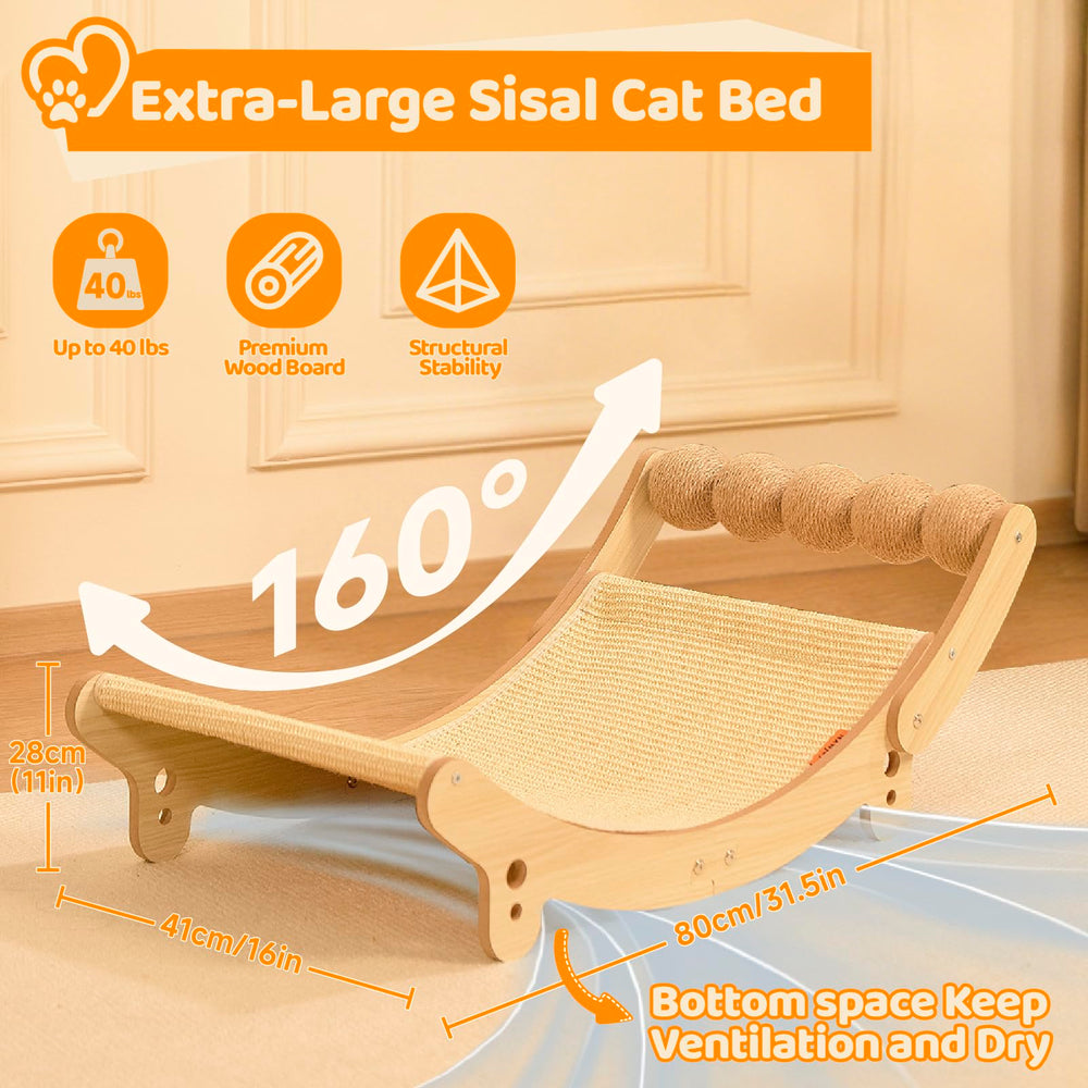 Nxwjoy cat sisal bed ball toy for interactive play.