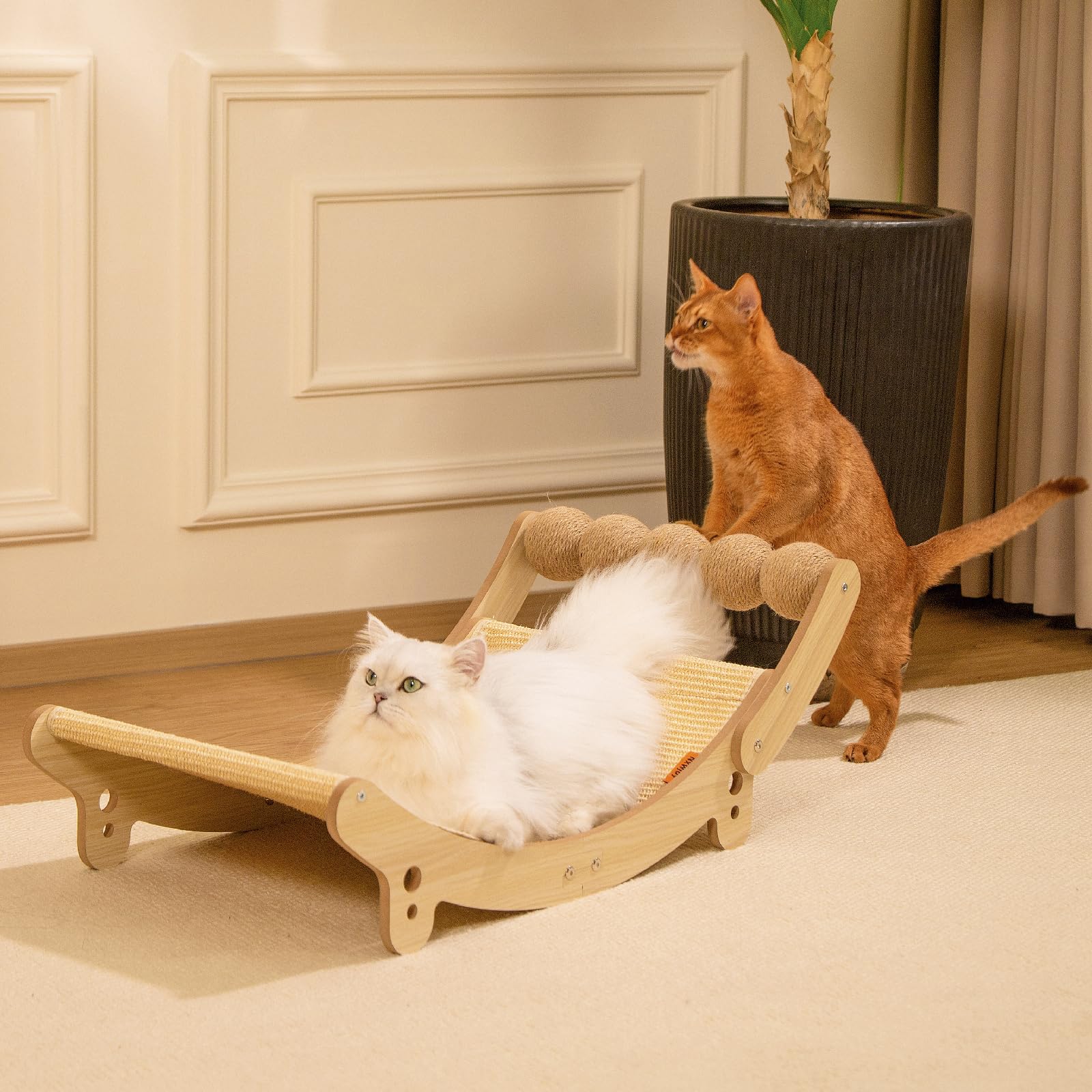 Nxwjoy cat sisal bed suited for multi-cat homes.